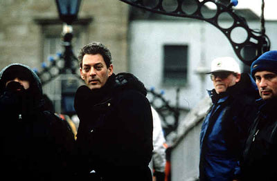 Auster on the set
